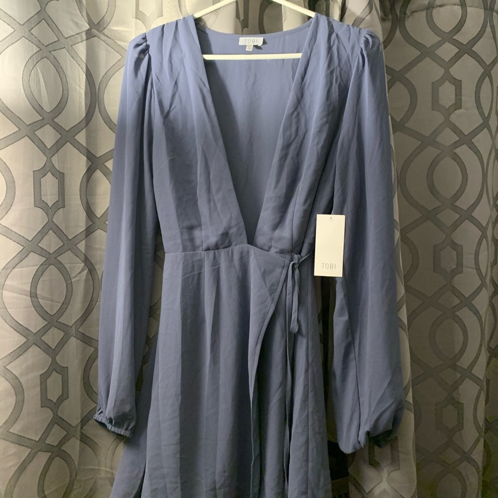 Deep v “wrap” style dress from Tobi!